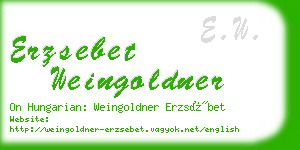 erzsebet weingoldner business card